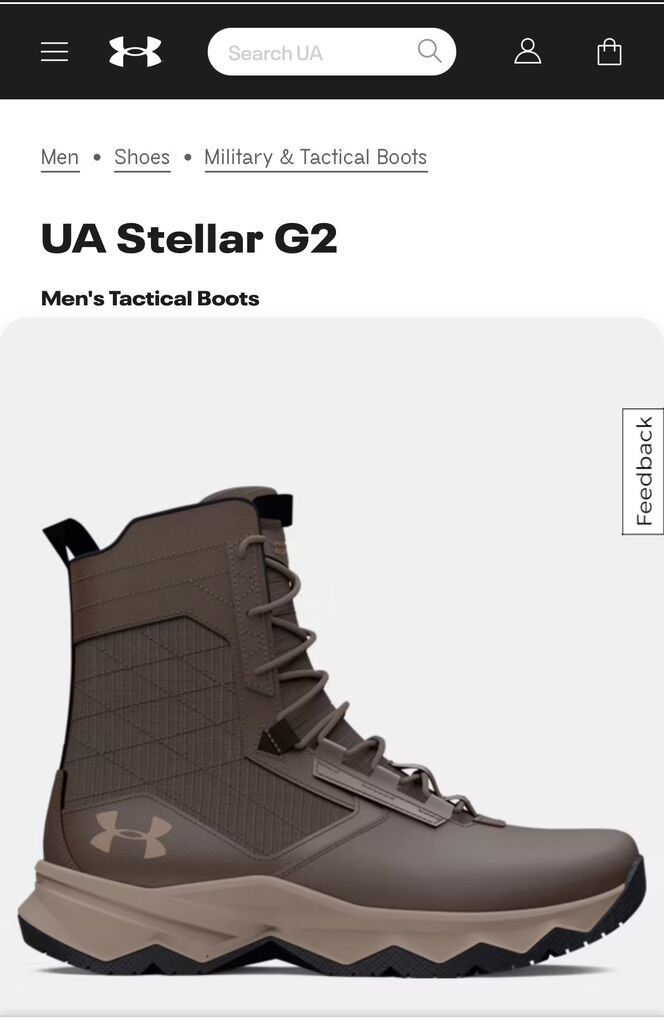 Brand New UA Stellar G2 Men's Tactical Boots Size9
