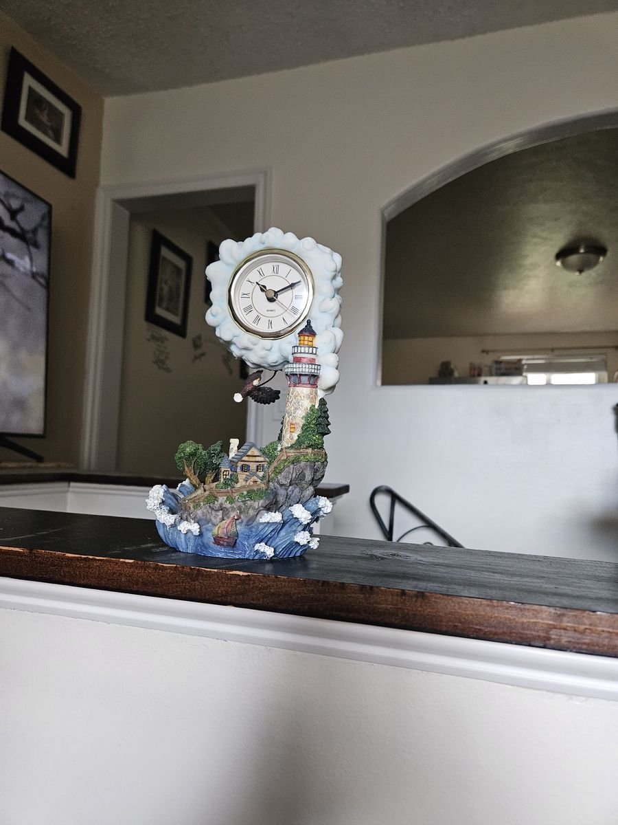 Clock Ceramic Lighthouse
