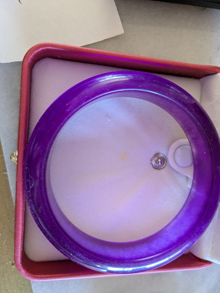 59mm purple jade jadeite bracelet