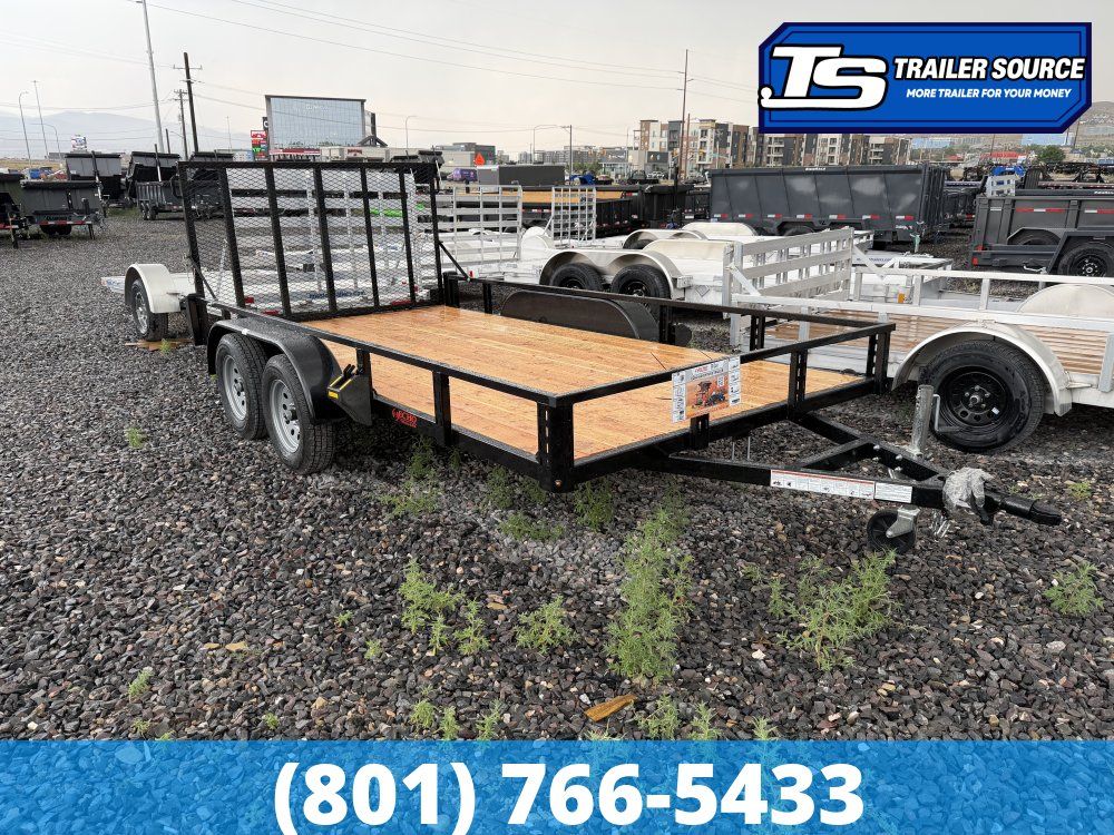 7x14 Echo EA-14-15T Utility Trailer - 7K GVWR - Tire Chocks