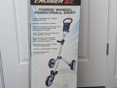 Tartan Golf Cruiser GX Three Wheel Cart - Silver