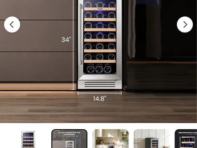 Yeego 15” Wine Fridge 33 Bottles
