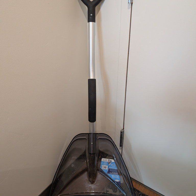 Suncast Black & Silver Snow Shovel with D-Grip Handle