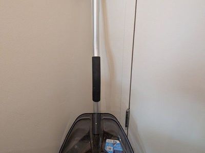Suncast Black & Silver Snow Shovel with D-Grip Handle