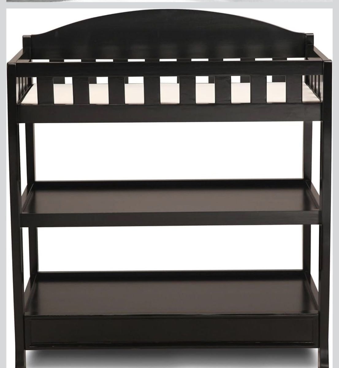 Black diaper changer
