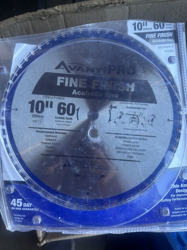 Avanti Blade Pro 10 in. X 60-Tooth Fine Finish Saw