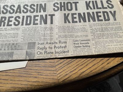 Vintage 1963 JFK Assassination Newspapers - Santa Barbara News-Press & The Magna Times