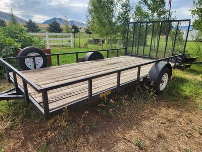 Utility Trailer, Wood Deck, 1 Axle
