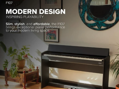 Open box Roland F107 Digital Console Piano/ keyboard.