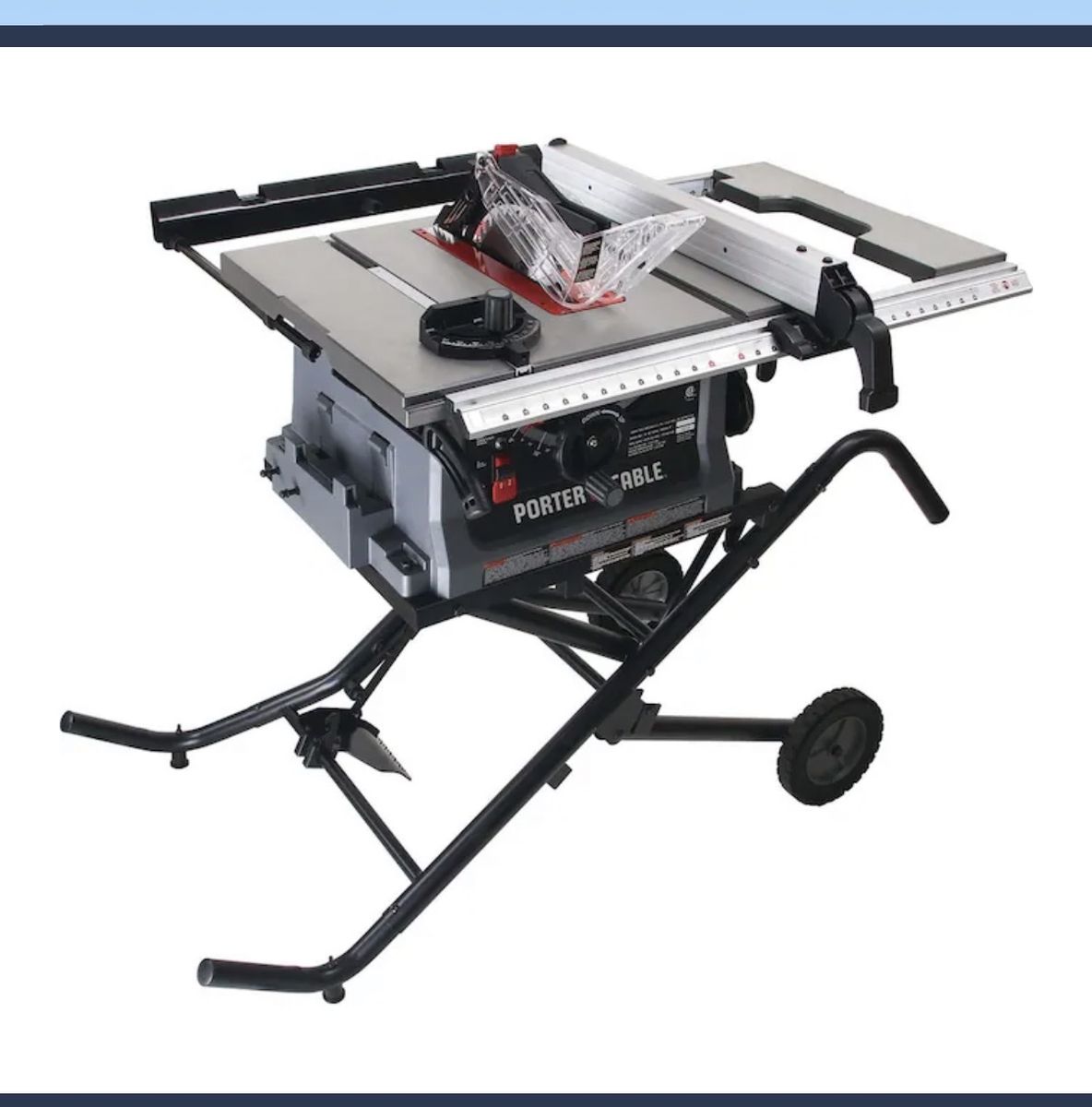 Porter-Cable PCB222TS 10-Inch Jobsite Table Saw with Folding Mobile Stand 15-Amp