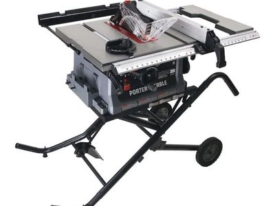 Porter-Cable PCB222TS 10-Inch Jobsite Table Saw with Folding Mobile Stand 15-Amp