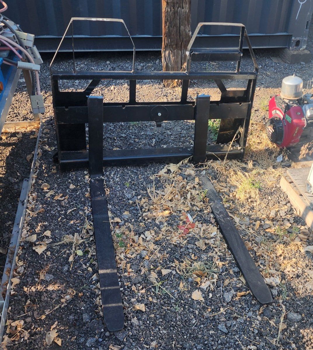 NEW AGT 42" Walk Through Pallet Forks for Wheel Loader / John Deer Tractor rated to 3500 lbs.