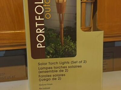 Solar Torches Tiki Bamboo Lights Different Styles