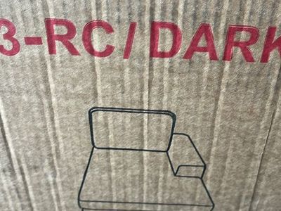 New Dark Grey Fabric Couch Right Chaise Lounge