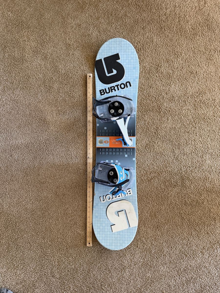 Kids Burton Snowboard With Bindings 110cm
