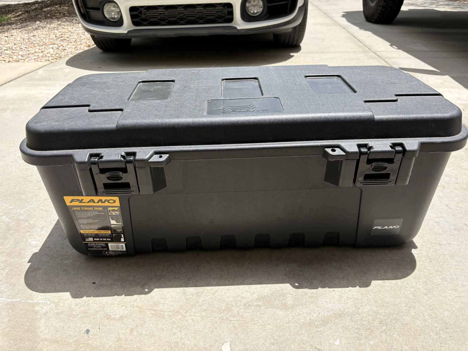 Plano Large Storage Trunk with wheels on one end - excellent condition