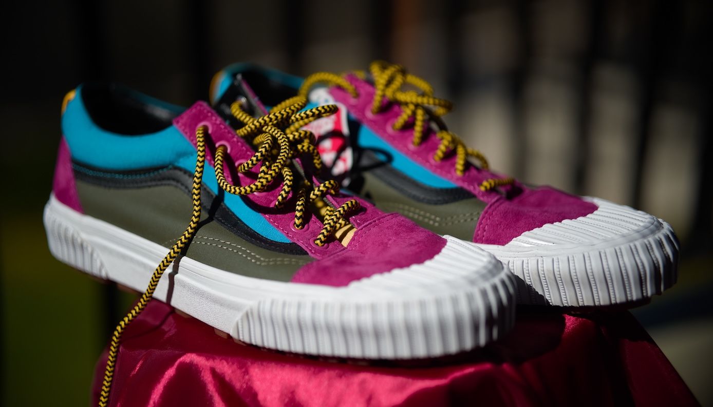 Vans, mens 9, new with tags and original box, crazy multicolored