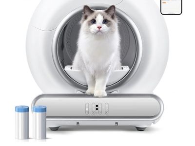 Brand new Smart Automatic Self-Cleaning Cat Litter Box 65L - App Control, Deodorization, Safety Sensors