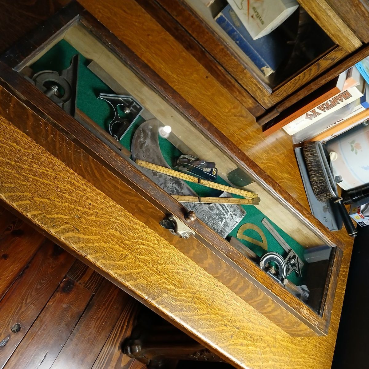 Antique Oak Display Case