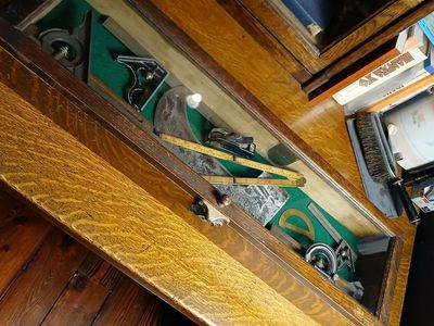 Antique Oak Display Case