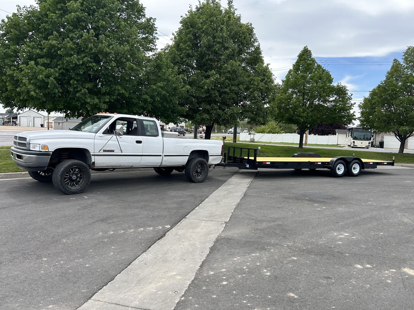 7x24 flat bed trailer