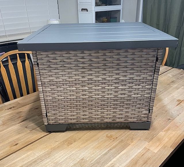 TK Classics Florence Patio Wicker End Table - ONE piece of a 17 piece set