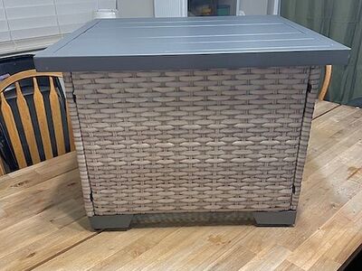 TK Classics Florence Patio Wicker End Table - ONE piece of a 17 piece set