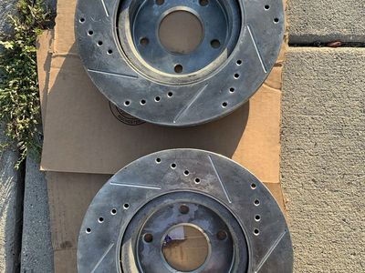 Powerstop drill and slotted rotors