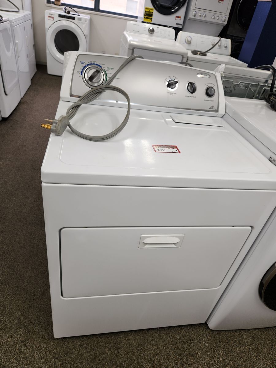 Whirlpool White Electric Dryer - Top Load with Multiple Cycles