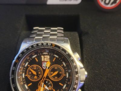 Luminox Lightning II Chronograph Watch with Stainless Steel Band and Box