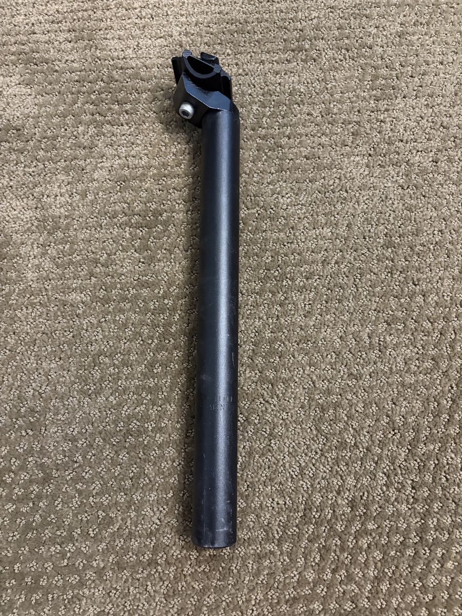 Bicycle Seatpost 31.6mm Black Aluminum