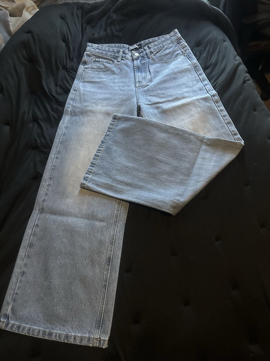 Bareline Light Wash Wide Leg Jeans Size 28