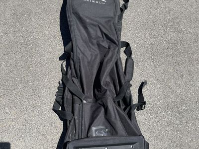 HIMAL soft sided golf bag Carrier with roller wheels- never used and has been in storage.