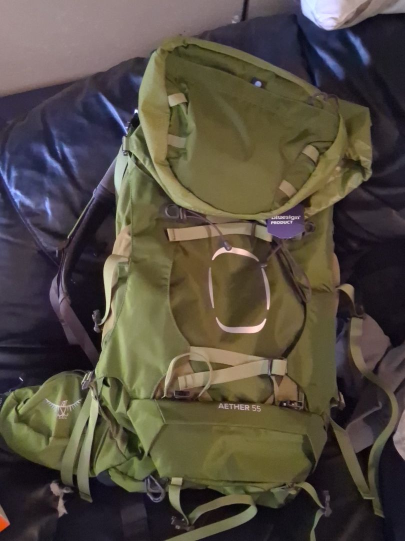 Osprey Aether 55 Backpack Green Hiking Camping