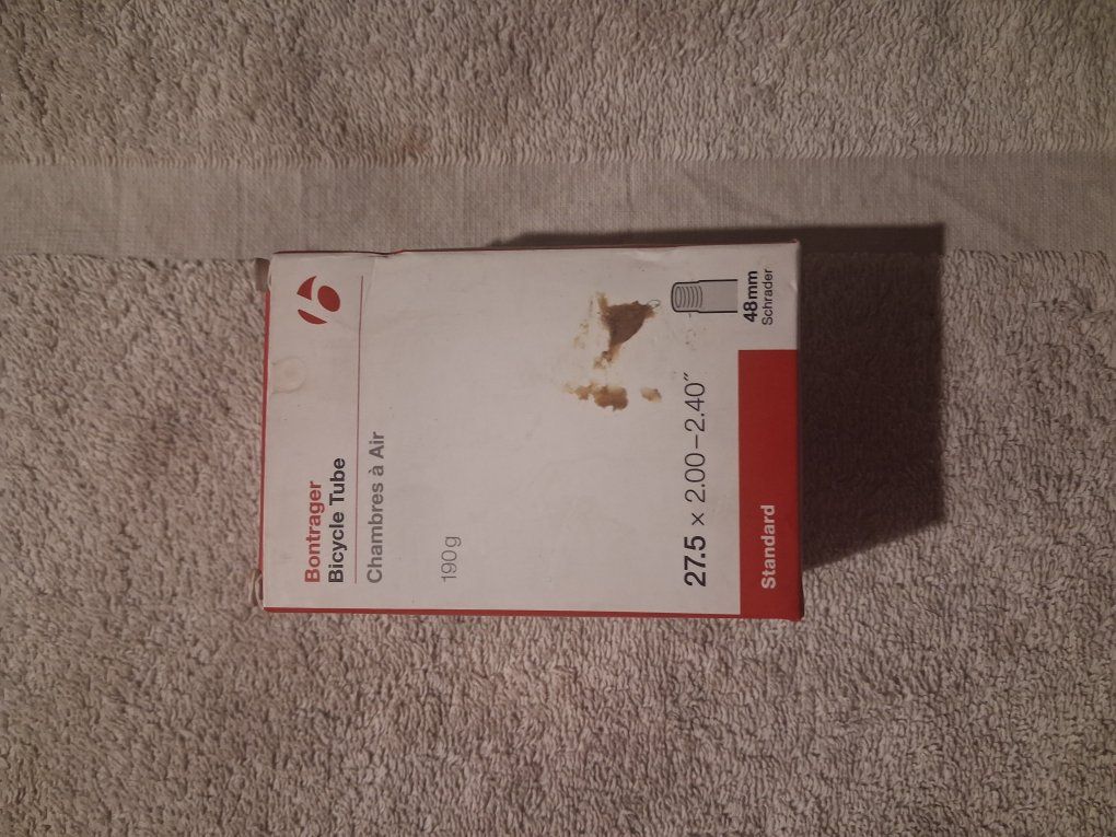 27.5 Bontrager Standard Schrader Valve Bicycle Tube.Specifications