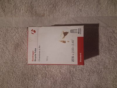 27.5 Bontrager Standard Schrader Valve Bicycle Tube.Specifications
