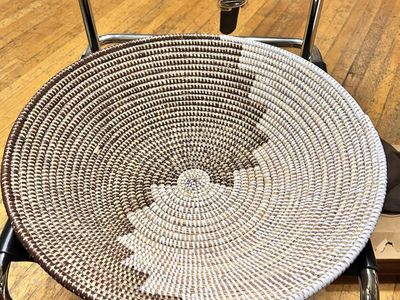 New Extra large 18 inches Hand Woven Coil Basket great for storage