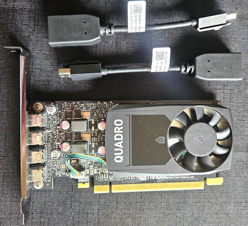 Nvidia Quadro P1000 - 4 mini-DisplayPort