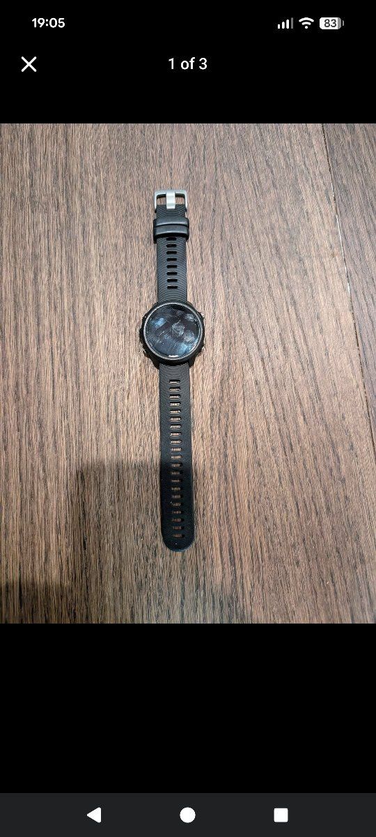 Garmin Forerunner 245 music GPS Running Smartwatch Black with Charging Cable