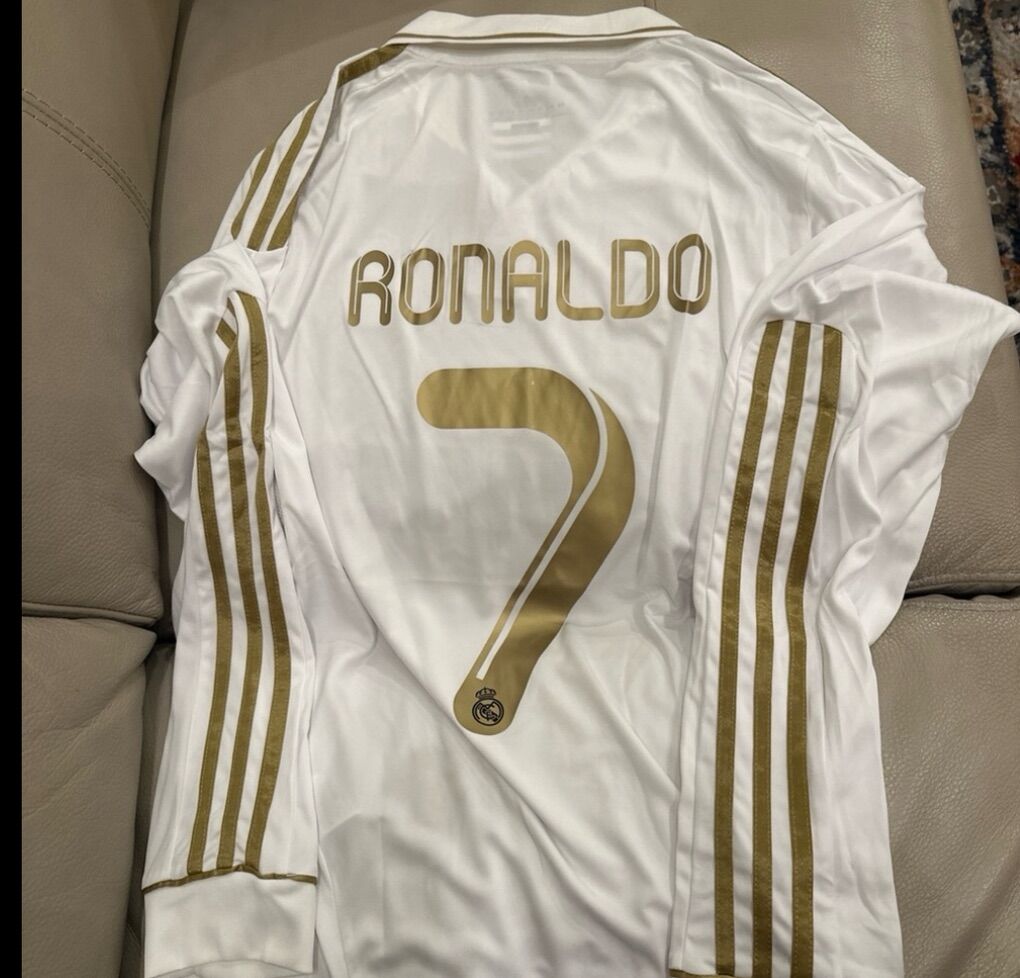 2012 Retro Real Madrid Long Sleeve RONALDO #7 XL