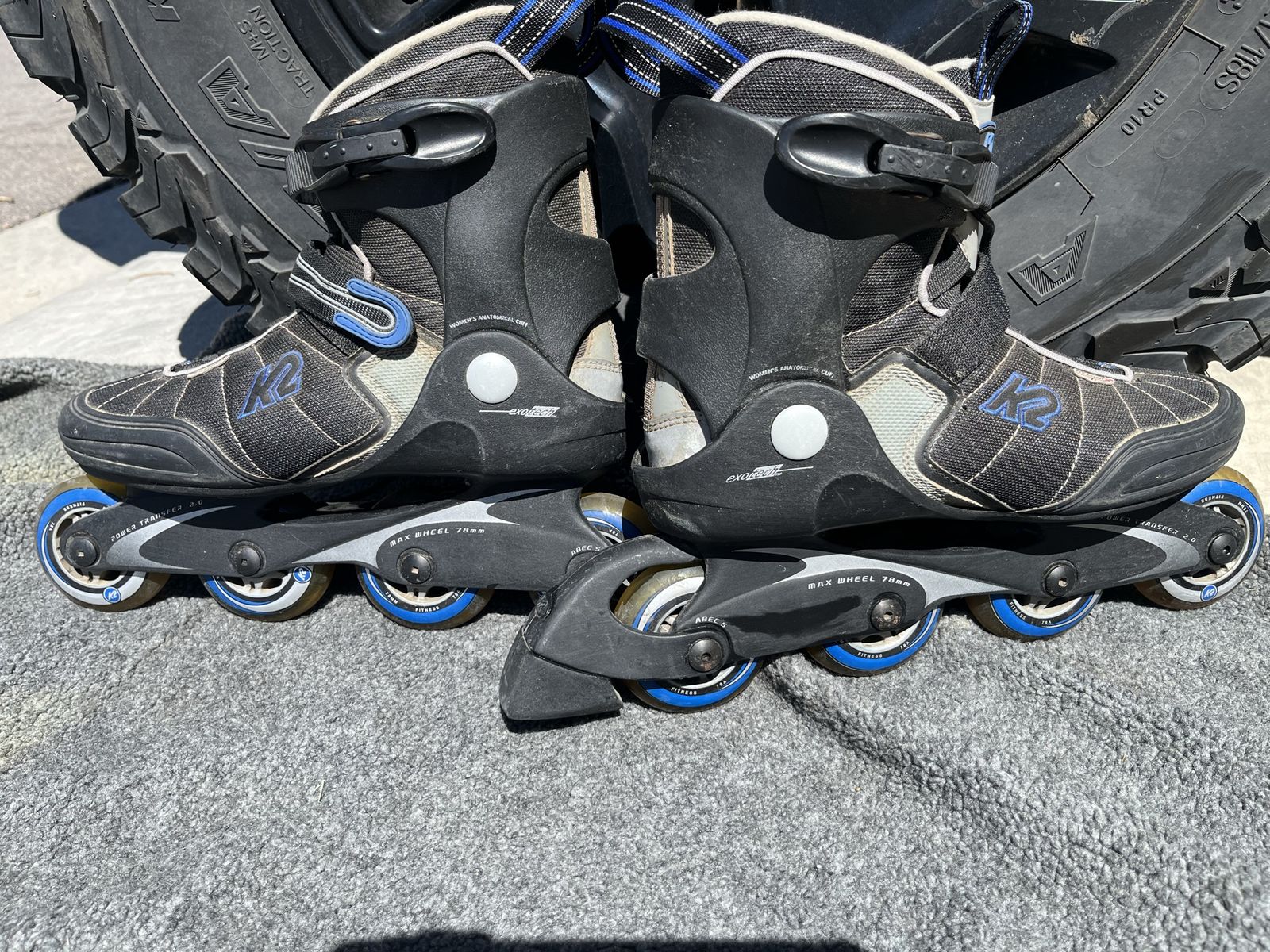 K2 Exo Tech Women's Inline Skates Roller Blades size 10