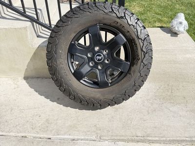 Ford Bronco Rims and Tires 265/70R17 Bfg Ko2