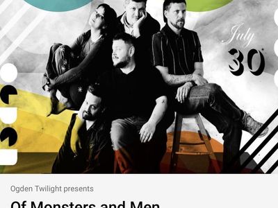 Of Monsters and Men Concert Ticket - Ogden Twilight Presents - July 30th
