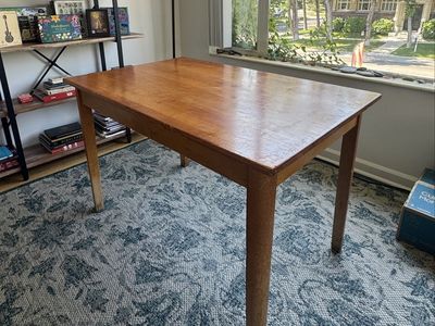 Solid Wood Rectangular Dining Table - Sturdy & Versatile