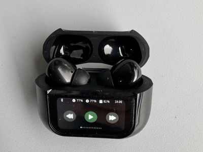 EP-0719 Bluetooth Earbuds Wireless Headphones with Charging Case & Display - Black
