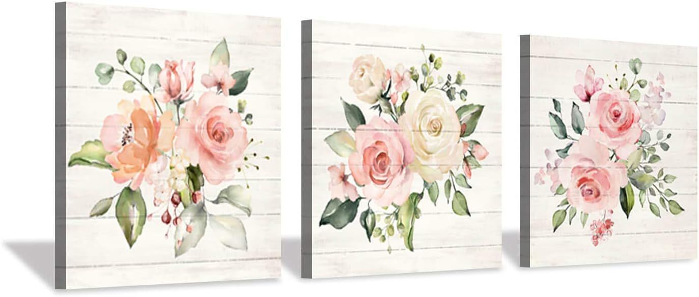 NEW Floral Arts Paintings: Bloom Antique Roses Bouquet Graphic Artwork Print