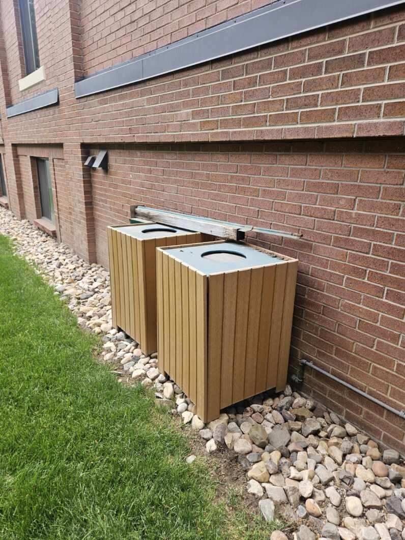 Outdoor Trash Cans x2