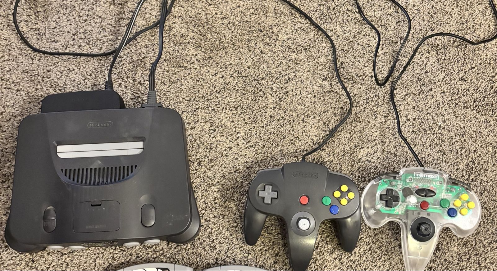 Nintendo 64 & 2 Controllers. No games.