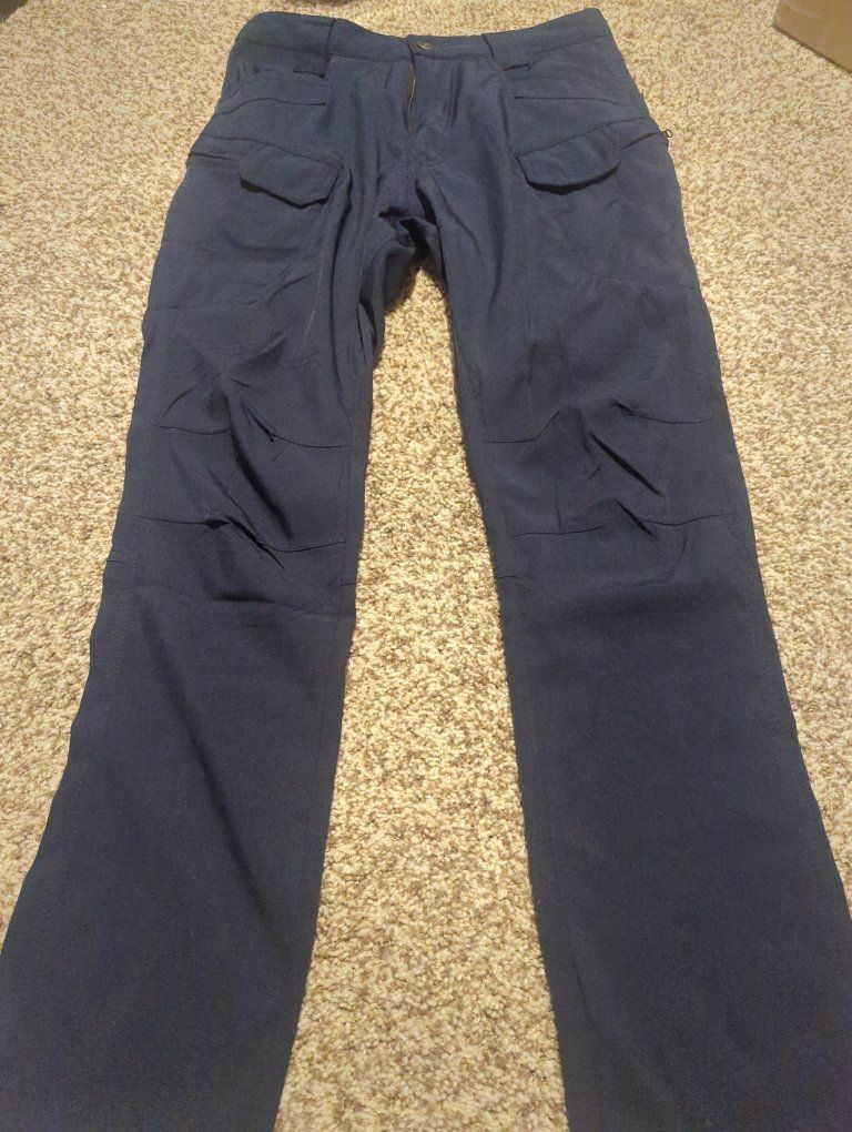 Women's small EMT cargo pants navy blue.