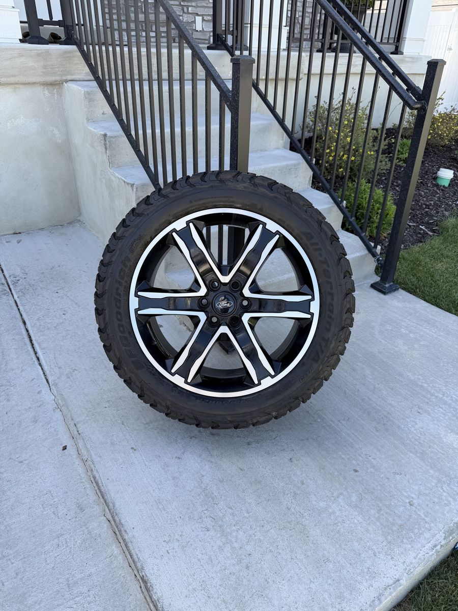Ford Expedition F150 Rims and Tires 275/50R22 Bfgoodrich Ko3 Load E